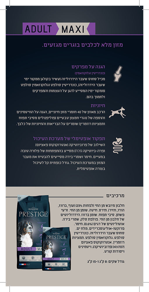 מזון מומלץ לכלבים גדולים