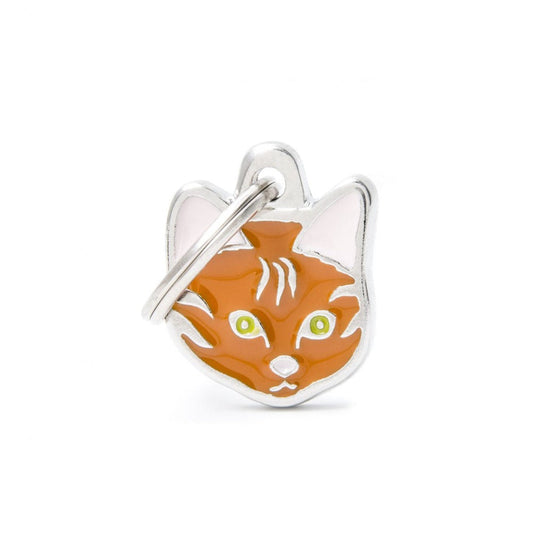 תג שם לכלב עם חריטה EUROPEAN SHORTHAIR RED-MF37N