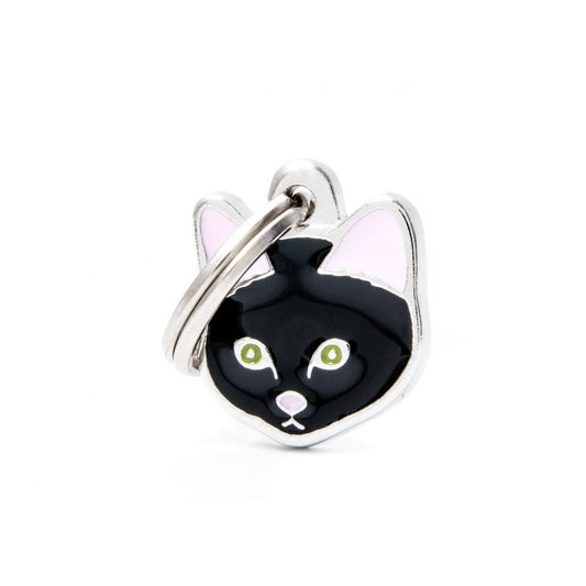תג שם לכלב עם חריטה EUROPEAN SHORTHAIR BLACK-MF36N