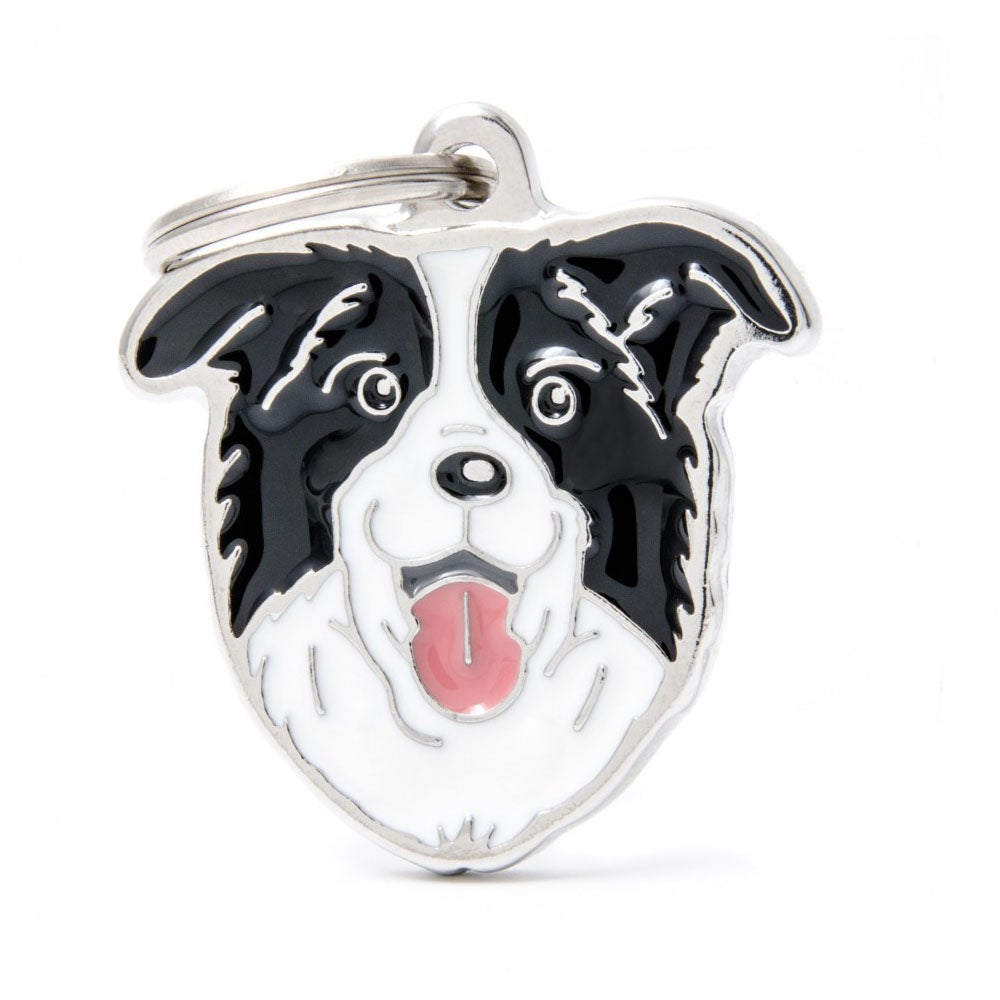 תג שם לכלב עם חריטה BORDER COLLIE-MF03N
